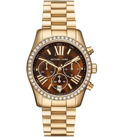 mini lexington watch set michael kors|Michael Kors lexington chronograph watch.